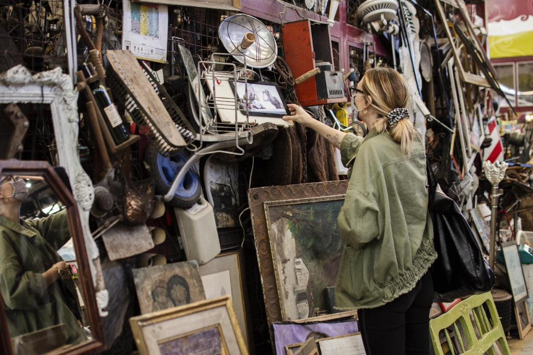 Exploring a Second Hand Store for Unique Finds